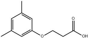 Propanoic acid, 3-(3,5-dimethylphenoxy)- Struktur