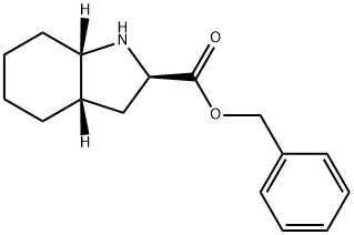 1H-Indole-2-carboxylic acid, octahydro-, phenylmethyl ester, (2R,3aS,7aS)- Struktur