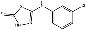 1,3,4-Thiadiazole-2(3H)-thione, 5-[(3-chlorophenyl)amino]- Struktur