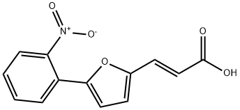 2-Propenoic acid, 3-[5-(2-nitrophenyl)-2-furanyl]-, (2E)- Struktur