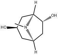 8-Azabicyclo[3.2.1]octane-3,6-diol, 8-methyl-, (1R,3R,5S,6R)- Struktur