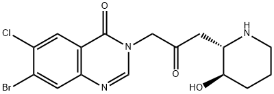 (-)-Halofuginone Struktur