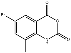 6-bromo-8-methyl-1H-benzo[d][1,3]oxazine-2,4-dione Struktur