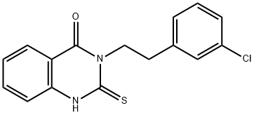 3-[2-(3-chlorophenyl)ethyl]-2-sulfanylidene-1H-quinazolin-4-one Struktur