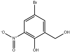 Benzenemethanol, 5-bromo-2-hydroxy-3-nitro- Struktur