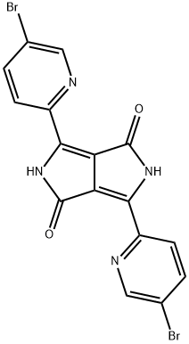 IN1306, 3,6-Bis(5-bromopyridin-2-yl)pyrrolo[3,4-c]pyrrole-1,4(2H,5H)-dione Struktur