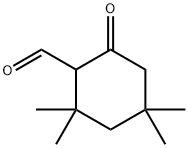 Cyclohexanecarboxaldehyde, 2,2,4,4-tetramethyl-6-oxo- Struktur