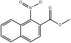 methyl 1-nitronaphthalene-2-carboxylate Struktur