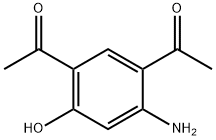 1,1′-(4-Amino-6-hydroxy-1,3-phenylene)bis-ethanone Struktur