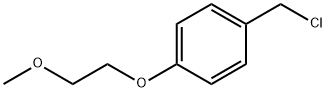 Benzene, 1-(chloromethyl)-4-(2-methoxyethoxy)- Struktur