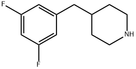 Piperidine, 4-[(3,5-difluorophenyl)methyl]- Struktur