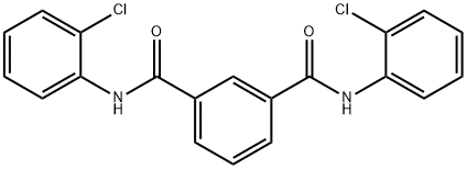 1-N,3-N-bis(2-chlorophenyl)benzene-1,3-dicarboxamide Struktur