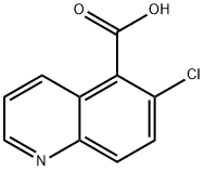 6-chloro-5-quinolinecarboxylic acid Struktur