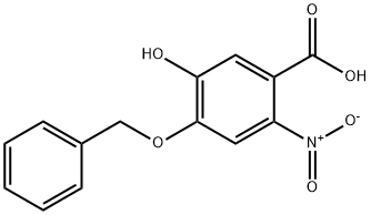 Benzoic acid, 5-hydroxy-2-nitro-4-(phenylmethoxy)- Struktur