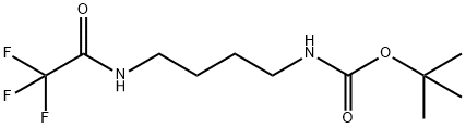 Carbamic acid, N-[4-[(2,2,2-trifluoroacetyl)amino]butyl]-, 1,1-dimethylethyl ester Struktur