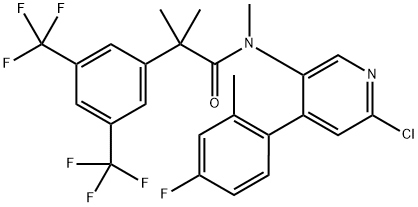 N-[6-Chloro-4-(4-fluoro-2-methylp henyl)-3-pyridinyl]-N,a,a-trimethy Struktur