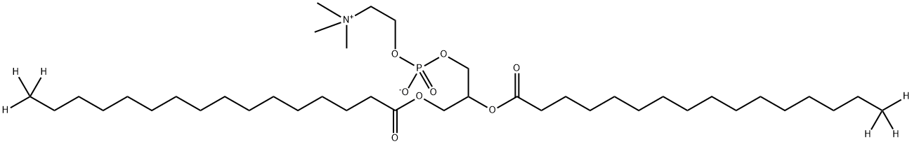 1,2-Dipalmitoyl-d6-rac-glycero-3-PC Struktur