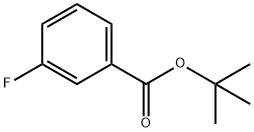 Benzoic acid, 3-fluoro-, 1,1-dimethylethyl ester Struktur