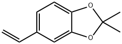 1,3-Benzodioxole, 5-ethenyl-2,2-dimethyl- Struktur