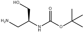 (S)-tert-butyl (1-amino-3-hydroxypropan-2-yl)carbamate Struktur