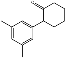 Cyclohexanone, 2-(3,5-dimethylphenyl)- Struktur