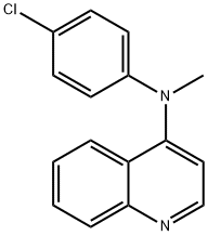 4-Quinolinamine, N-(4-chlorophenyl)-N-methyl- Struktur