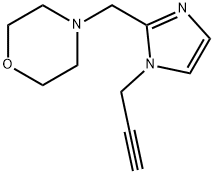 4-{[1-(prop-2-yn-1-yl)-1H-imidazol-2-yl]methyl}morpholine Struktur