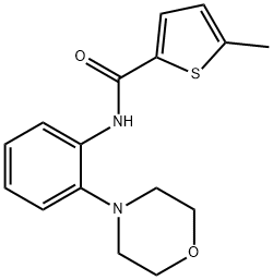 2-Thiophenecarboxamide, 5-methyl-N-[2-(4-morpholinyl)phenyl]- Struktur