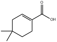 1-Cyclohexene-1-carboxylic acid, 4,4-dimethyl- Struktur