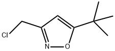 Isoxazole, 3-(chloromethyl)-5-(1,1-dimethylethyl)- Struktur