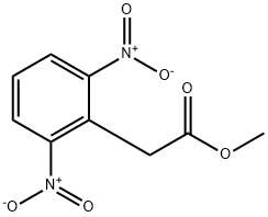 Benzeneacetic acid, 2,6-dinitro-, methyl ester Struktur