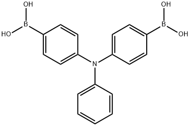 Boronic acid, B,B'-[(phenylimino)di-4,1-phenylene]bis- Struktur