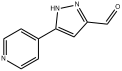 1H-Pyrazole-3-carboxaldehyde, 5-(4-pyridinyl)- Struktur