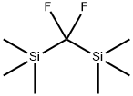 Silane, 1,1'-(difluoromethylene)bis[1,1,1-trimethyl- Struktur