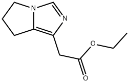 5H-Pyrrolo[1,2-c]imidazole-1-acetic acid, 6,7-dihydro-, ethyl ester Struktur