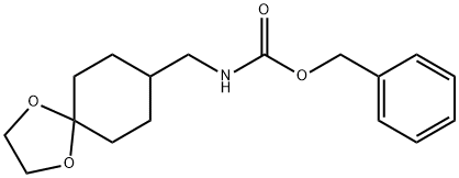 Carbamic acid, (1,4-dioxaspiro[4.5]dec-8-ylmethyl)-, phenylmethyl ester (9CI) Struktur