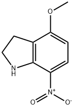 4-Methoxy-7-nitro indoline Struktur