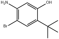 Phenol, 5-amino-4-bromo-2-(1,1-dimethylethyl)- Struktur