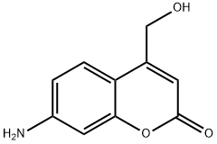 2H-1-Benzopyran-2-one, 7-amino-4-(hydroxymethyl)- Struktur