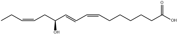 7,9,13-Hexadecatrienoic acid, 11-hydroxy-, (7Z,9E,11S,13Z)- Struktur