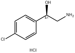 (1R)-2-amino-1-(4-chlorophenyl)ethan-1-ol hydrochloride Struktur