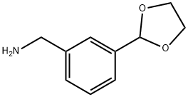 Benzenemethanamine, 3-(1,3-dioxolan-2-yl)- Struktur