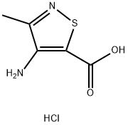 4-amino-3-methyl-1,2-thiazole-5-carboxylic acid hydrochloride Struktur