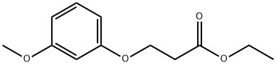 Propanoic acid, 3-(3-methoxyphenoxy)-, ethyl ester Struktur