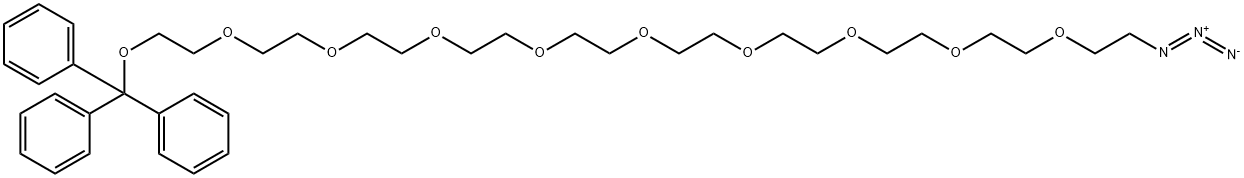 Trityl-PEG9-Azide Struktur