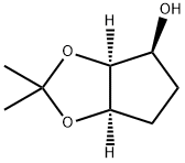 4H-Cyclopenta-1,3-dioxol-4-ol, tetrahydro-2,2-dimethyl-, (3aS,4S,6aR)- Struktur