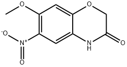 2H-1,4-Benzoxazin-3(4H)-one, 7-methoxy-6-nitro- Struktur