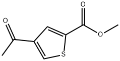 2-Thiophenecarboxylic acid, 4-acetyl-, methyl ester Struktur