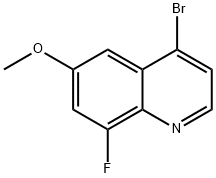 4-Bromo-8-fluoro-6-methoxyquinoline Struktur