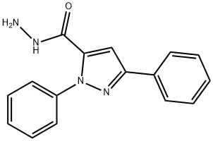 1,3-diphenyl-1H-pyrazole-5-carbohydrazide Struktur